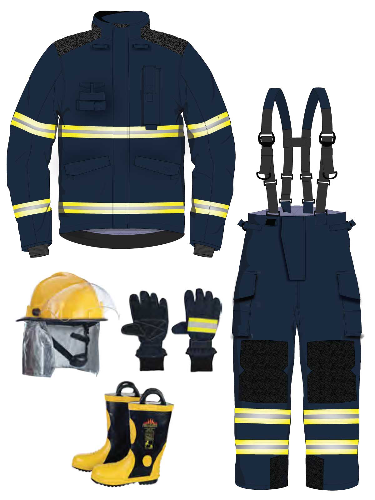 Fire Suit  Turnout gear for Fire Fighters